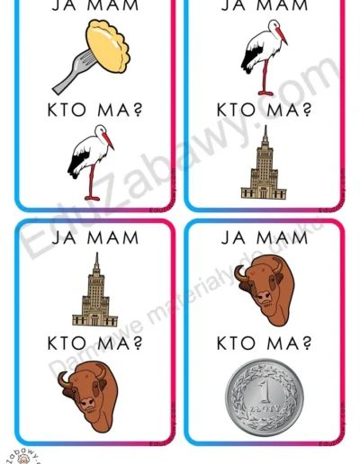 Karty pracy: Ja mam, kto ma: Patriotyczne 1