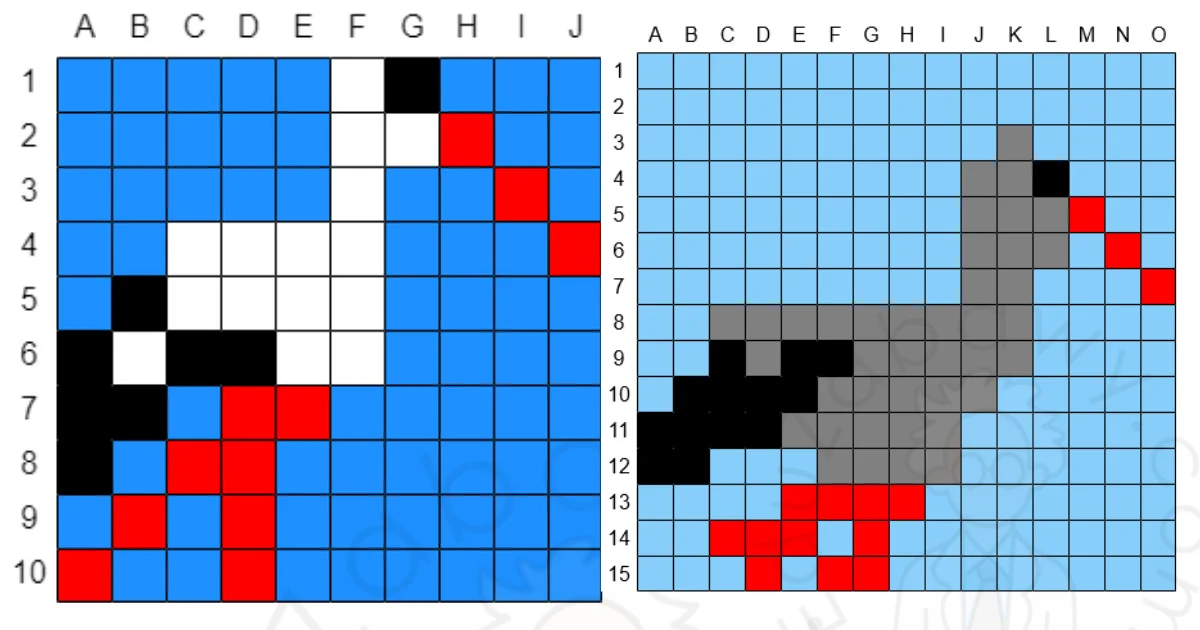 Karty pracy: Kodowanie: Dyktando graficzne: Bocian