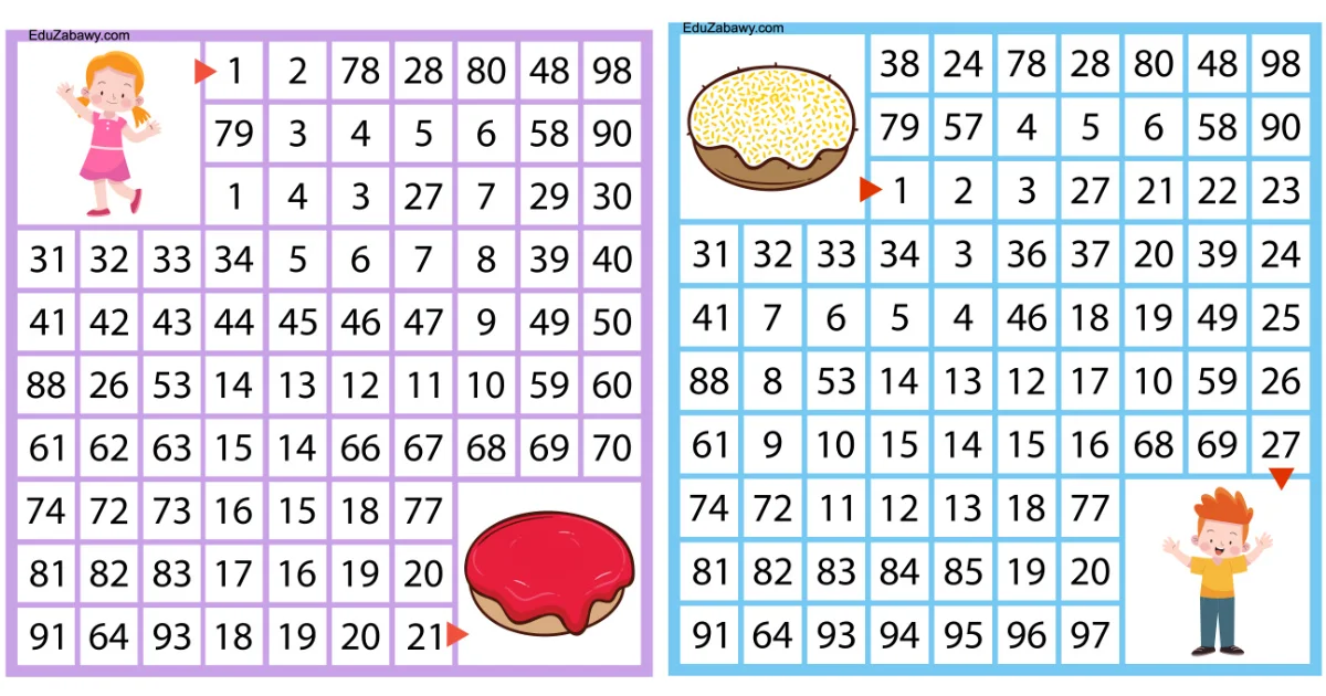 Karty pracy: Labirynty matematyczne: Tłusty Czwartek
