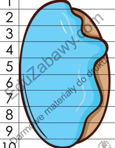 Karty pracy: Puzzle 10 elementów: Tłusty Czwartek 1