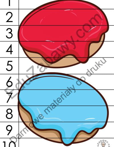 Karty pracy: Puzzle 10 elementów: Tłusty Czwartek 2