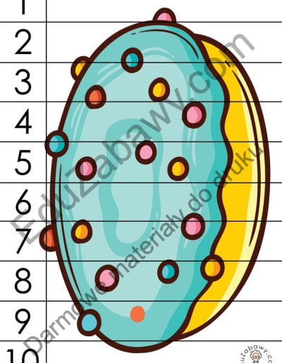 Karty pracy: Puzzle 10 elementów: Tłusty Czwartek 5