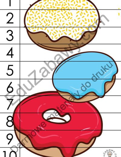 Karty pracy: Puzzle 10 elementów: Tłusty Czwartek 4