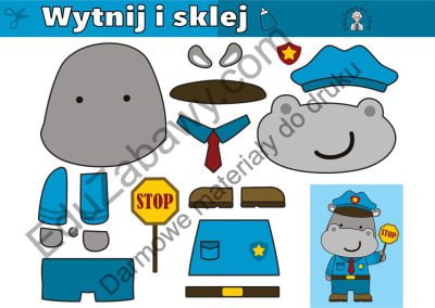 Karty pracy: Wytnij i sklej: Zawody 44