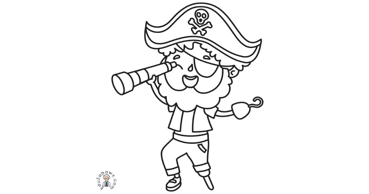 Kolorowanka online: Pirat
