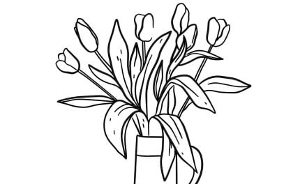 Kolorowanka online: Wiosenne tulipany