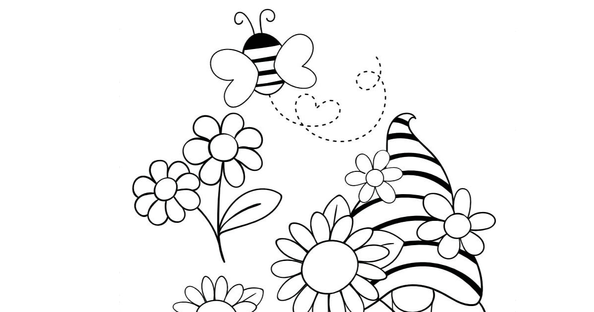 Kolorowanka online: Wiosenny skrzat