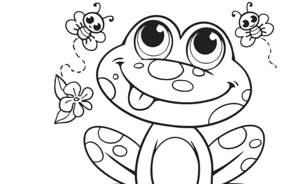 Malowanka żaba