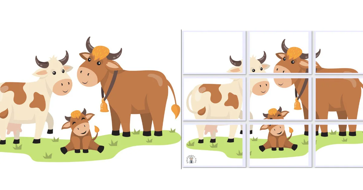 Dekoracje A4 i XXL: Krowy