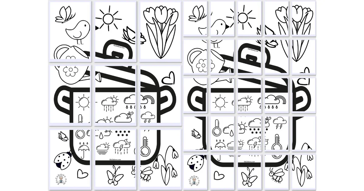 Kolorowanki XXL: W marcu jak w garncu