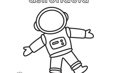 Kolorowanka online: astronauta