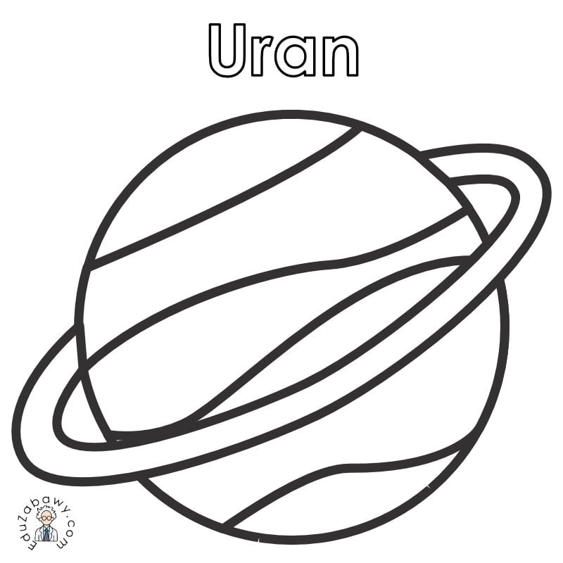 Kolorowanka online: Uran