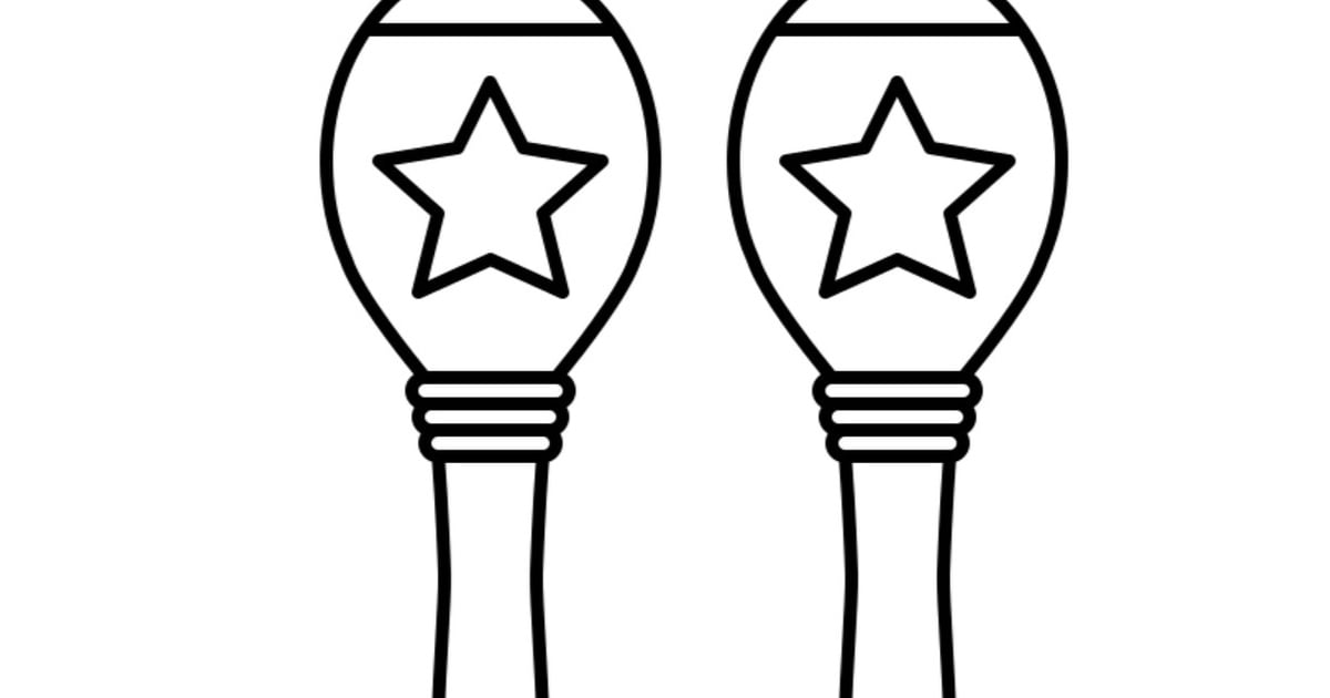 Kolorowanka online: Marakasy