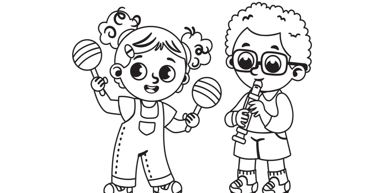 Kolorowanka Online: Zespół muzyczny