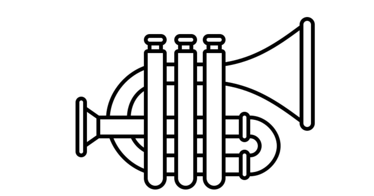 Kolorowanka Online: Trąbka