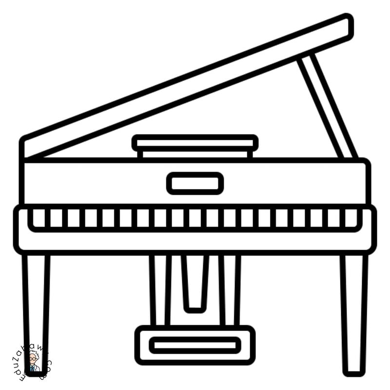 Kolorowanka Online: Pianino
