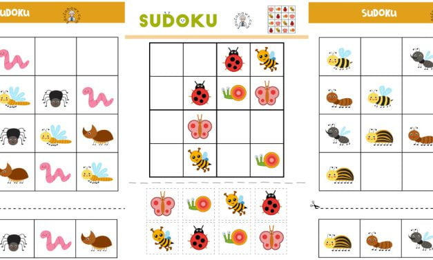 Karty pracy: Sudoku: Mieszkańcy łąki