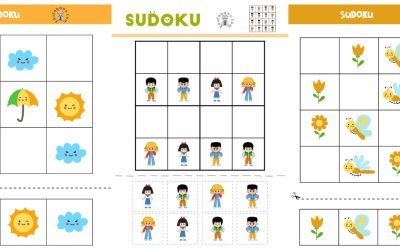 Karty pracy: Sudoku: Wiosna