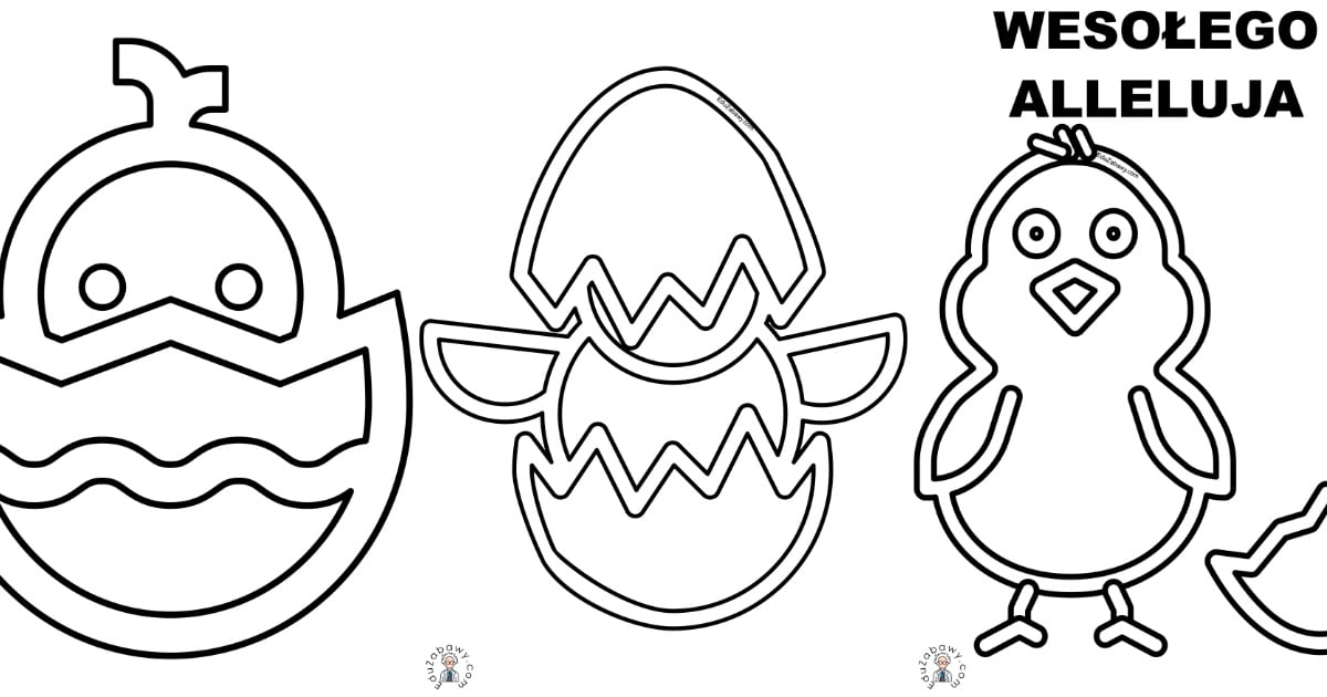 Wielkanocny witraż: Kurczaczek