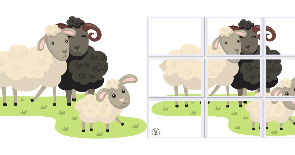 Dekoracje A4 i XXL: Owce