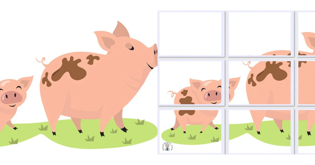 Dekoracje A4 i XXL: Świnie