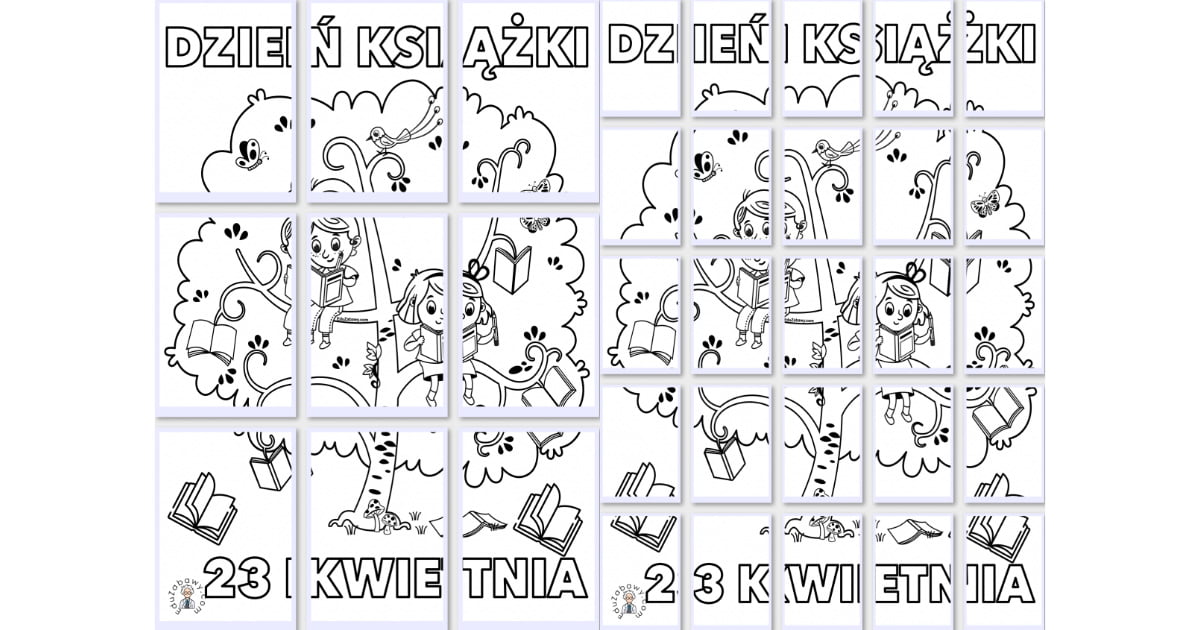 Kolorowanki XXL: Dzieci na drzewie