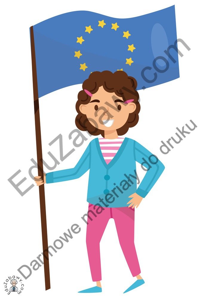 Dekoracje A4 do druku: Dzień Unii Europejskiej