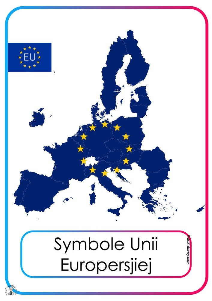 Plansze dydaktyczne: Symbole Unii Europejskiej