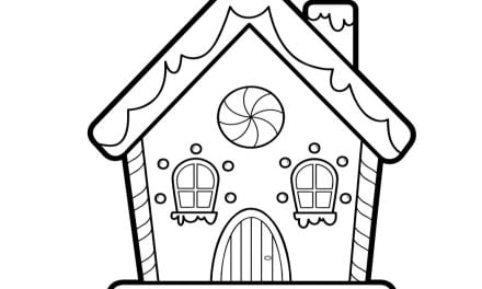 Kolorowanka online: Domek z piernika