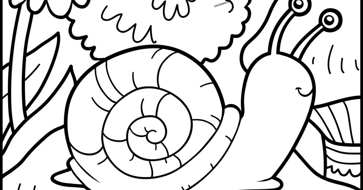 Kolorowanka: Ślimak