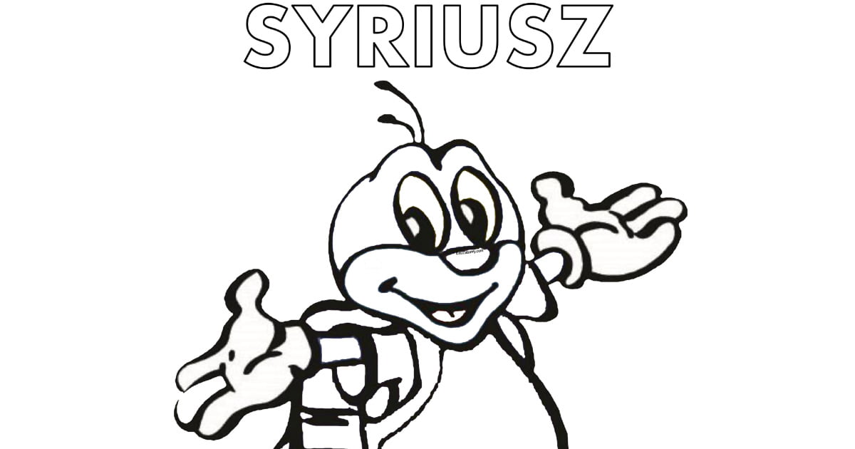 Kolorowanka: Syriusz – maskotka Unii Europejskiej