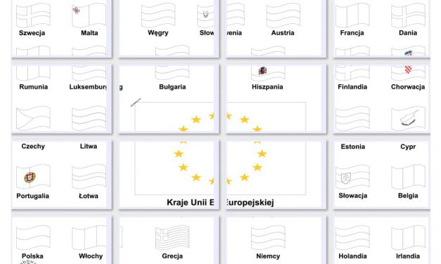 Kolorowanki XXL: Flagi Państw Unii Europejskiej