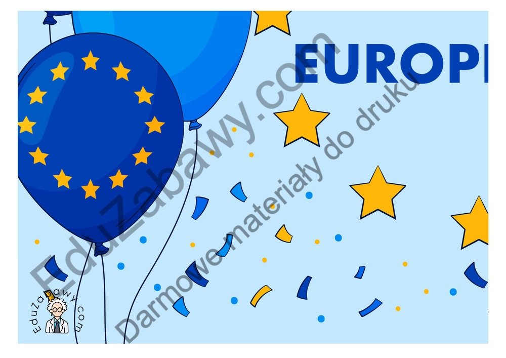 Plakat na Dzień Europy