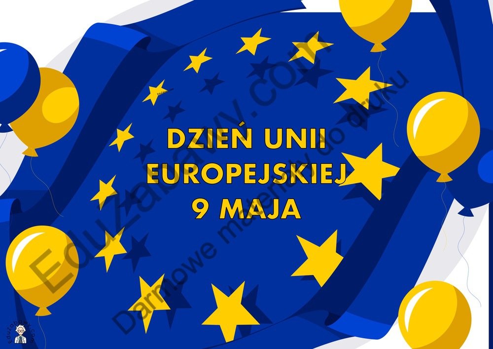 Plakat na Dzień Unii Europejskiej