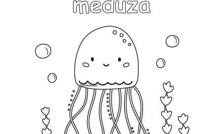 Kolorowanka: Meduza