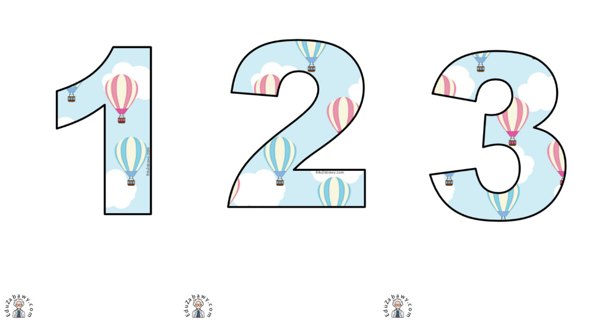 Balony: Cyfry i znaki specjalne