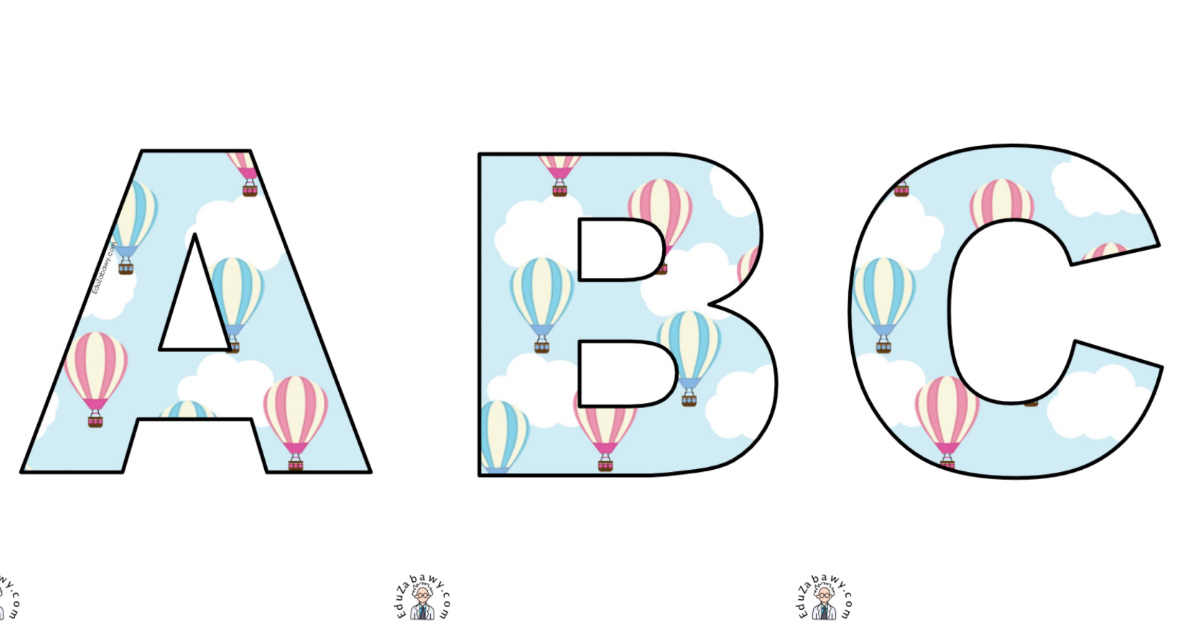 Balony: litery duże