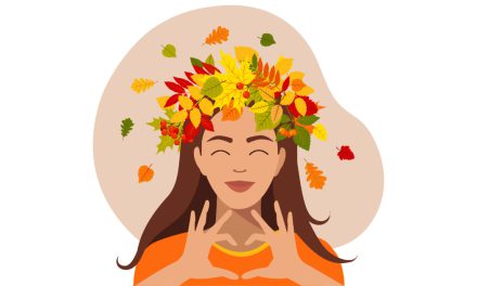 Dekoracje XXL: Pani Jesień w liściach