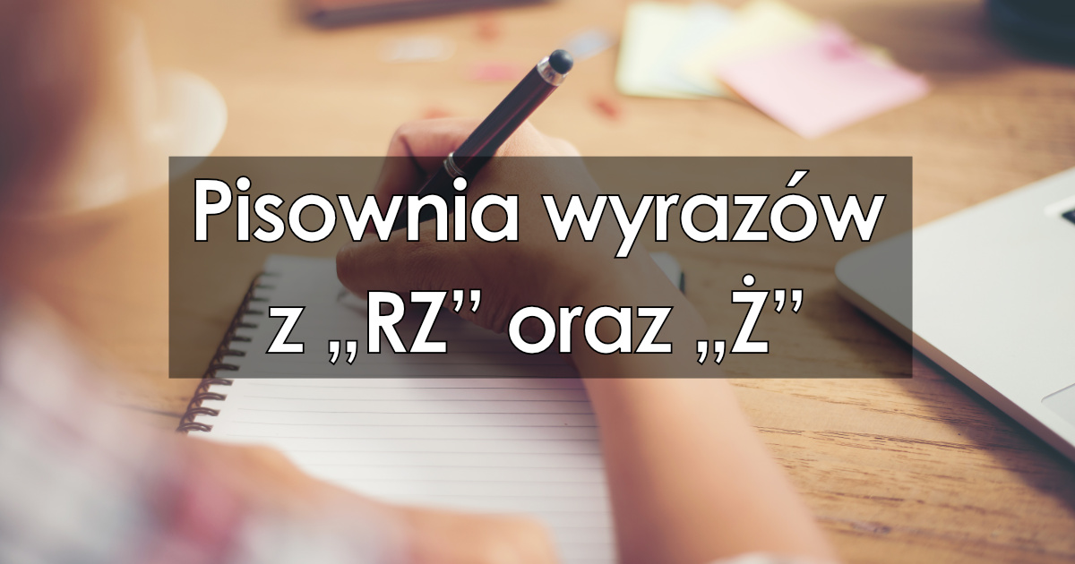 Pisownia wyrazów z RZ i Ż zasady pisowni dyktanda ćwiczenia