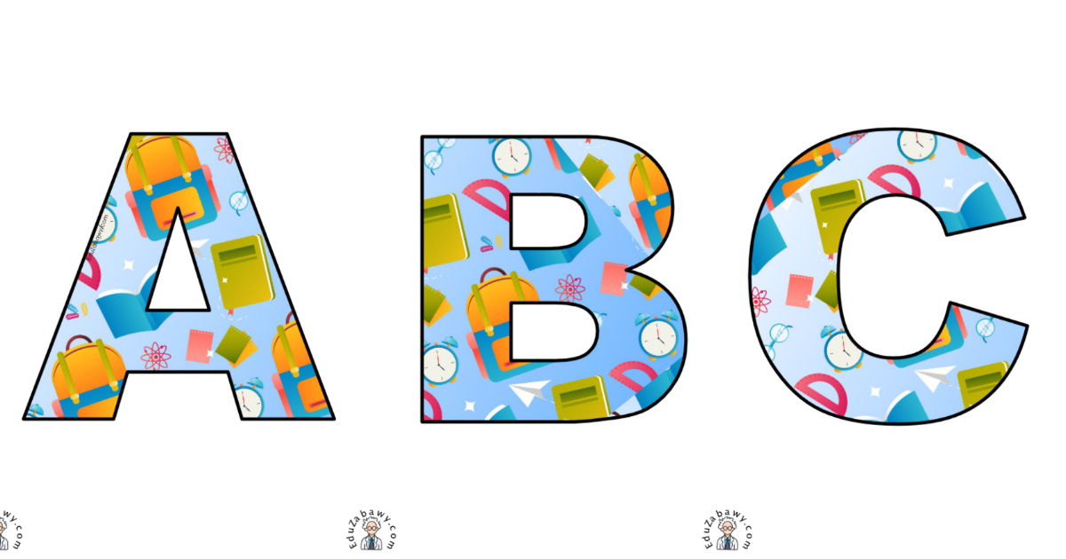 Plecaki: litery duże