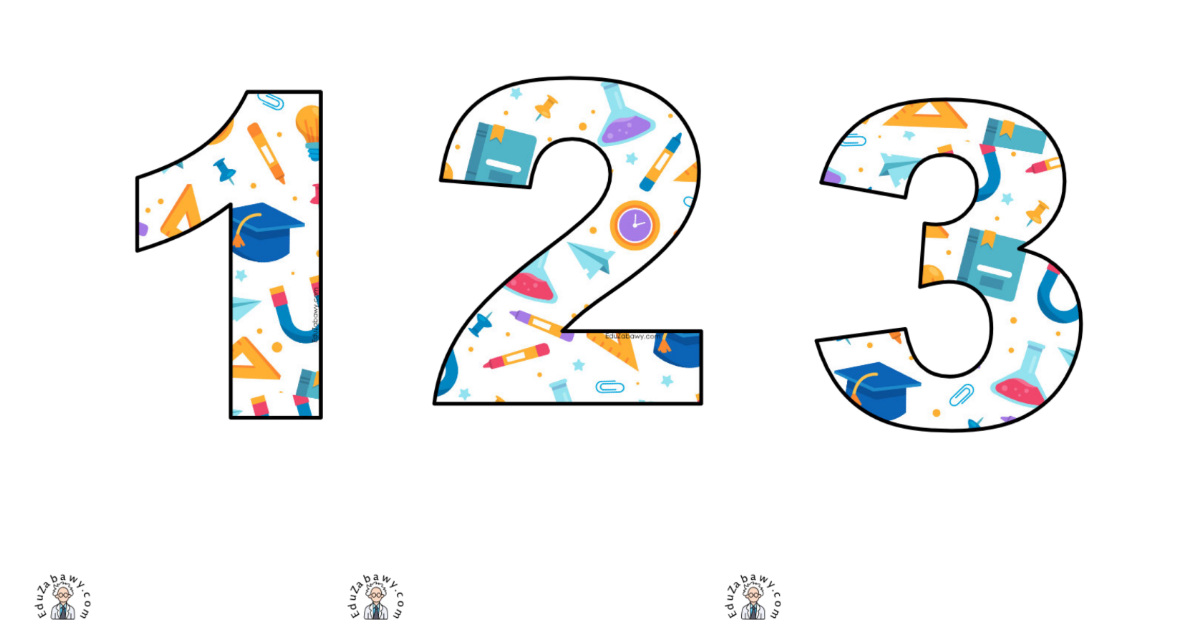 Szkoła: Cyfry i znaki specjalne