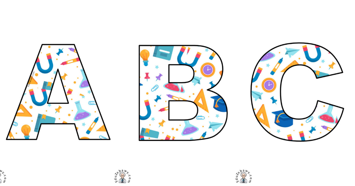 Szkoła: litery duże