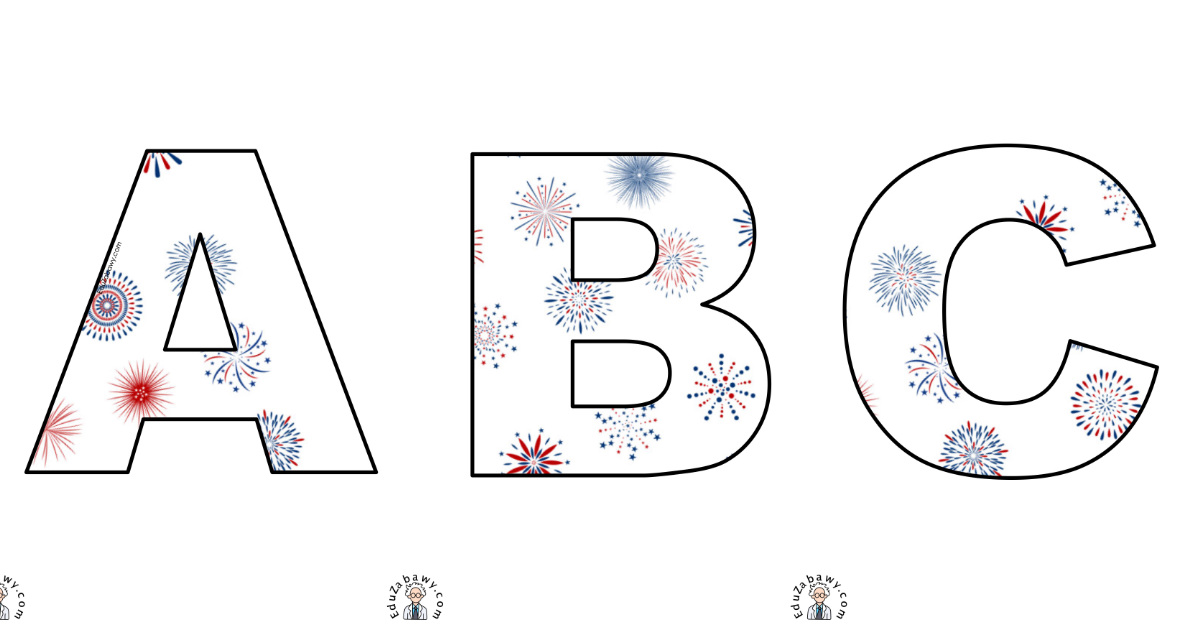 Fajerwerki: litery duże