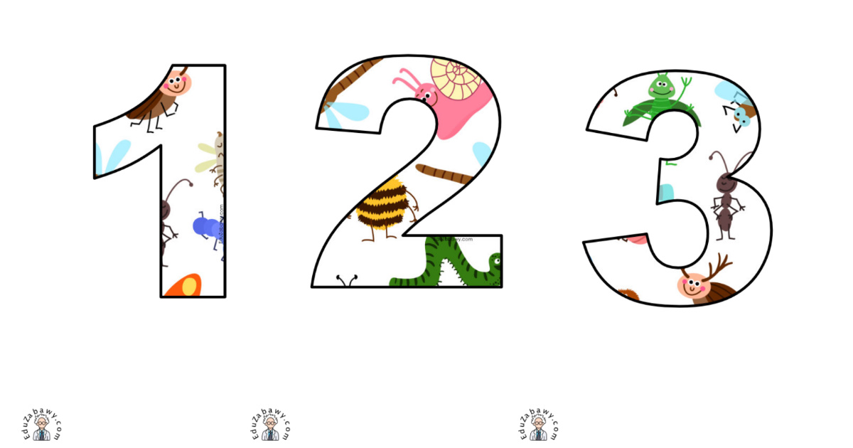 Mieszkańcy łąki: Cyfry i znaki specjalne