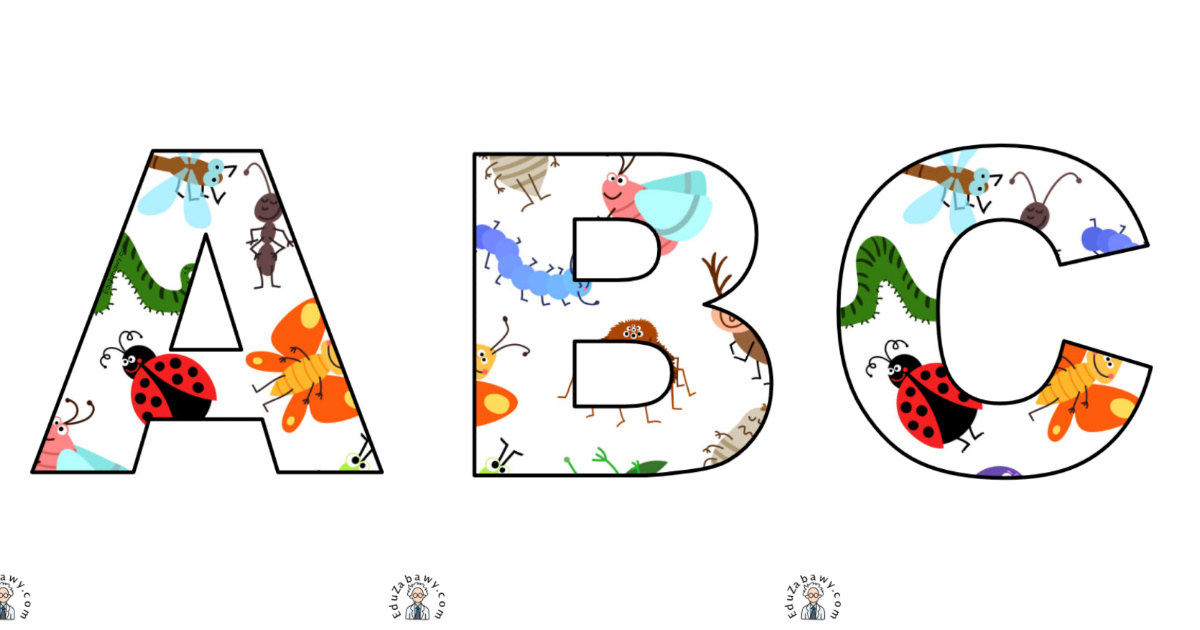 Mieszkańcy łąki: litery duże