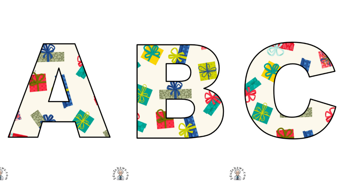 Prezenty: litery duże
