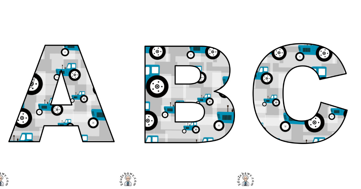 Traktor: litery duże