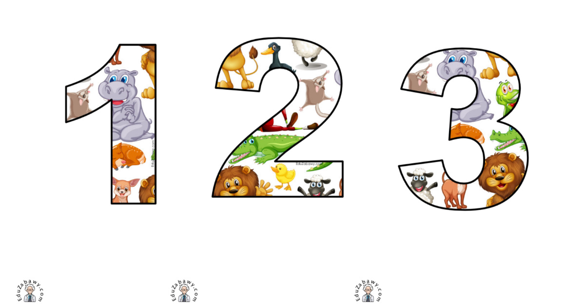 Zwierzęta dzikie: Cyfry i znaki specjalne
