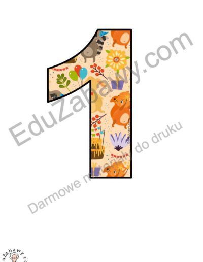 Zwierzęta na urodzinach: Cyfry i znaki specjalne 4