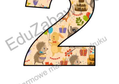 Zwierzęta na urodzinach: Cyfry i znaki specjalne 46